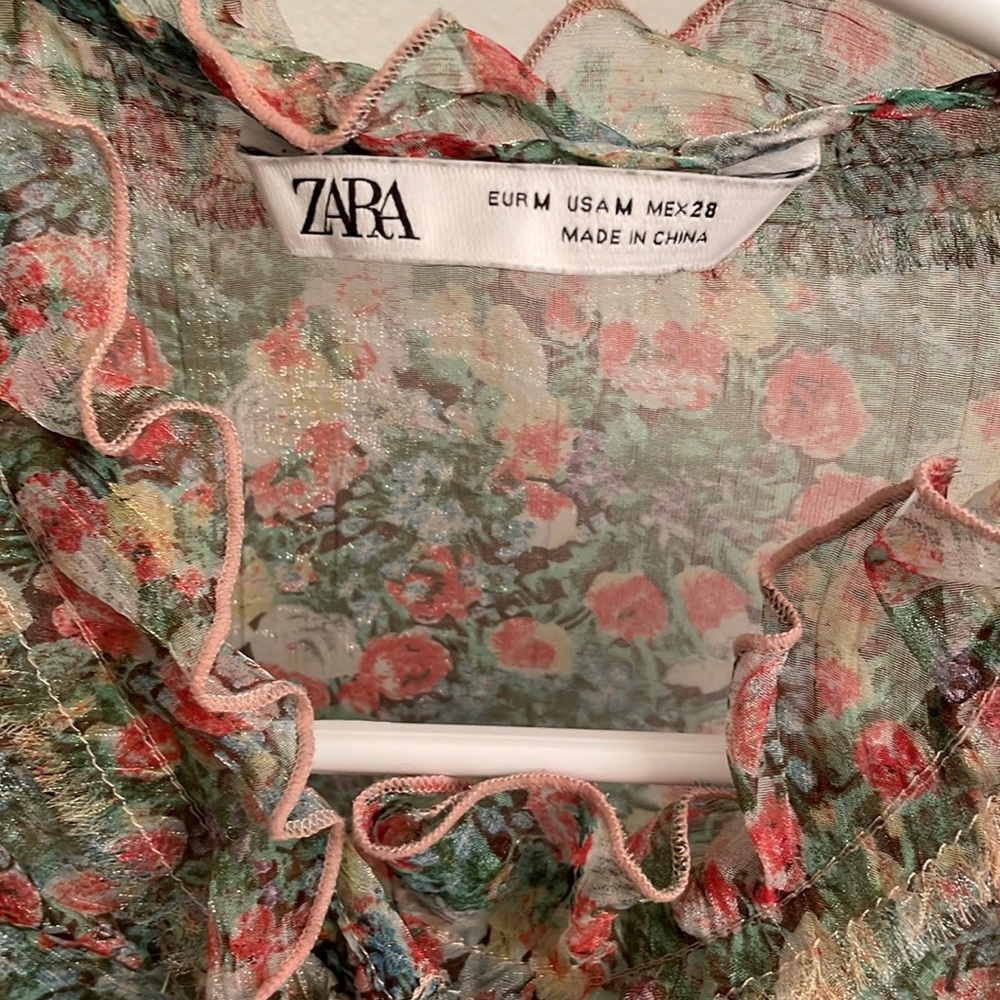 Sheer Zara floral blouse - Picture 8 of 8